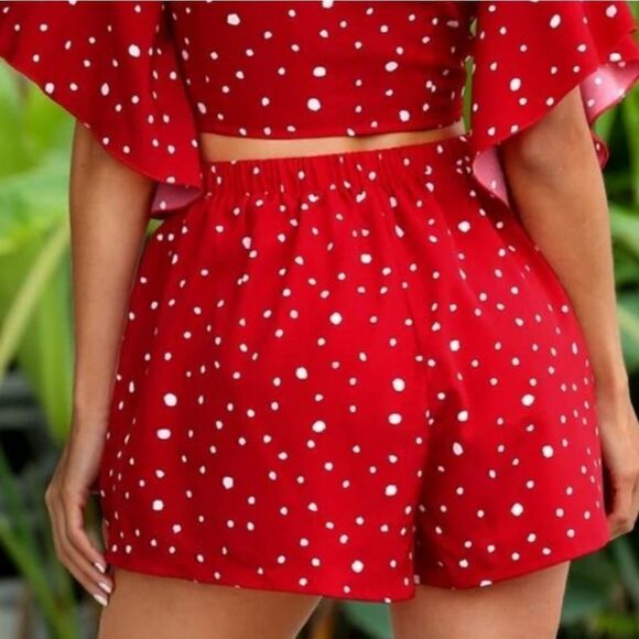 Shein Polka Dot Shorts. Red&White M#012 - Picture 4 of 11
